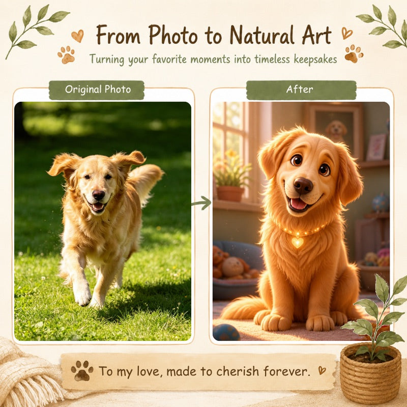 "Animated Wonders" - Custom 3D Cartoon Pet Portrait | Cinematic Storybook Magic
