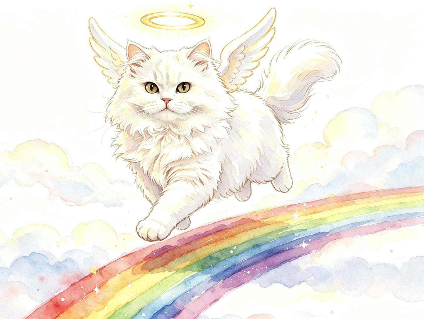 Custom Ethereal Pet Portrait | Rainbow Bridge Memorial Art