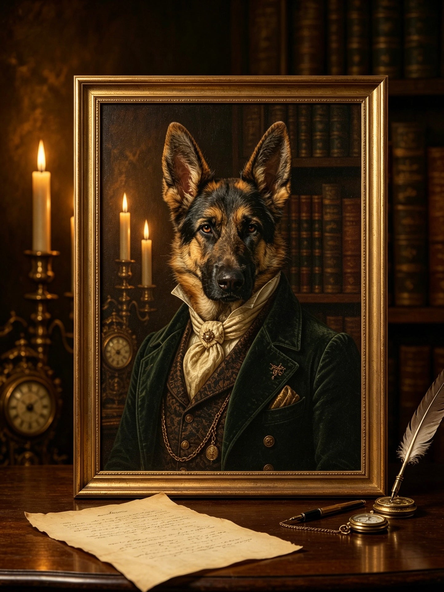 "The Noble Paws" - Custom Royal Renaissance Pet Portrait