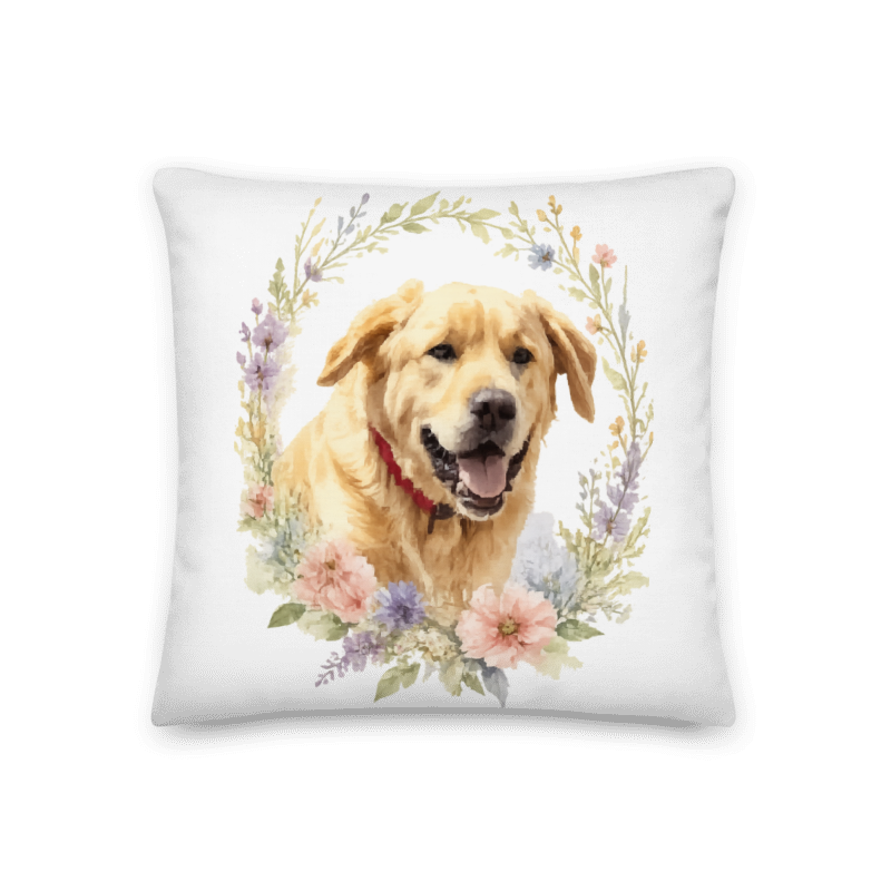 Custom Pet Portrait - Premium Pillow