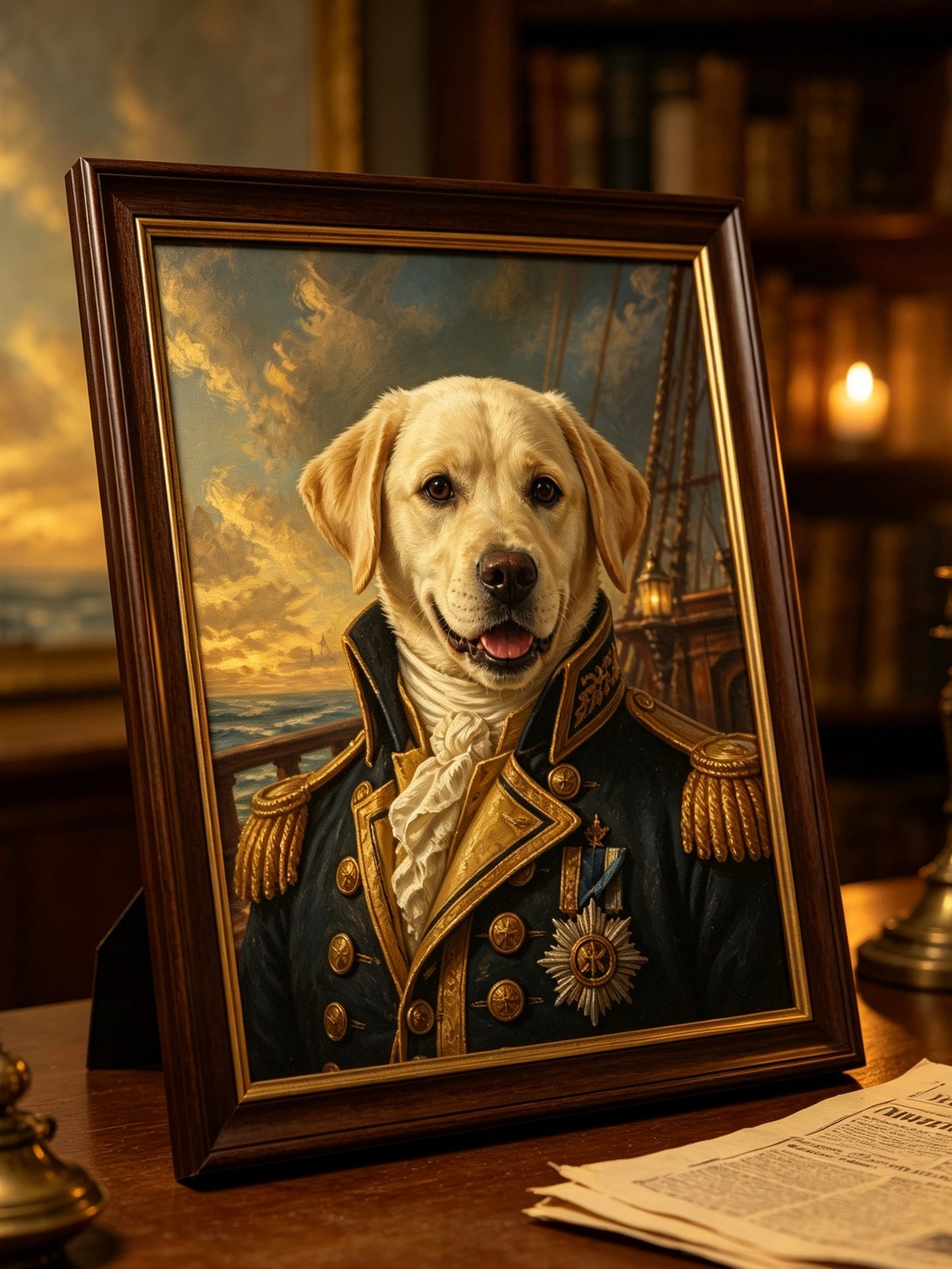 "The Noble Paws" - Custom Royal Renaissance Pet Portrait