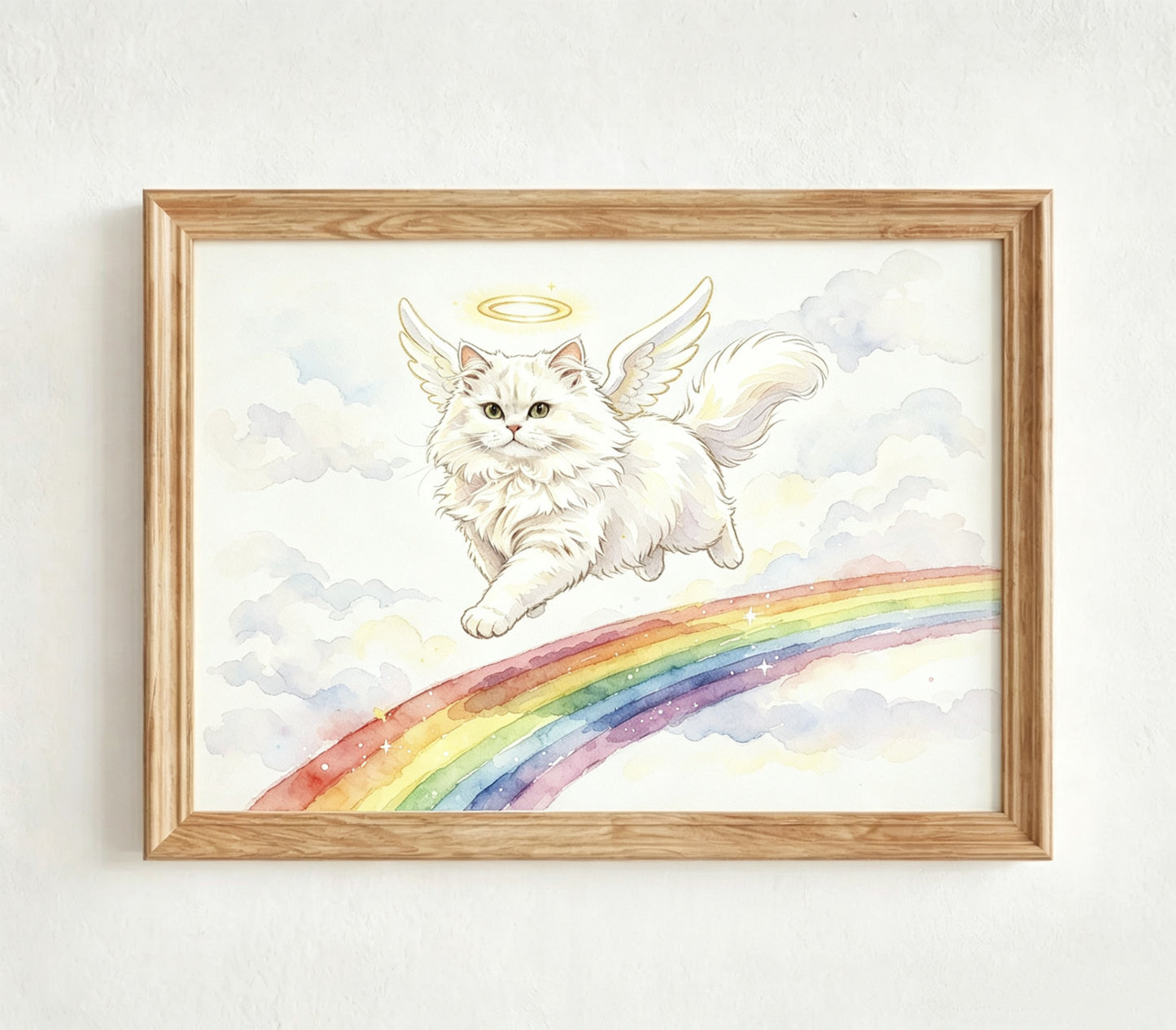 Custom Ethereal Pet Portrait | Rainbow Bridge Memorial Art