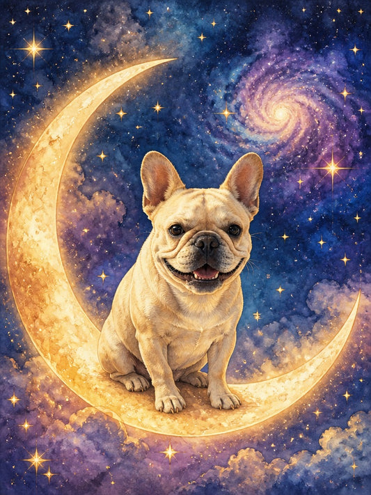 "Beyond the Stars" - Custom Celestial Pet Portrait | Starry Night Memorial