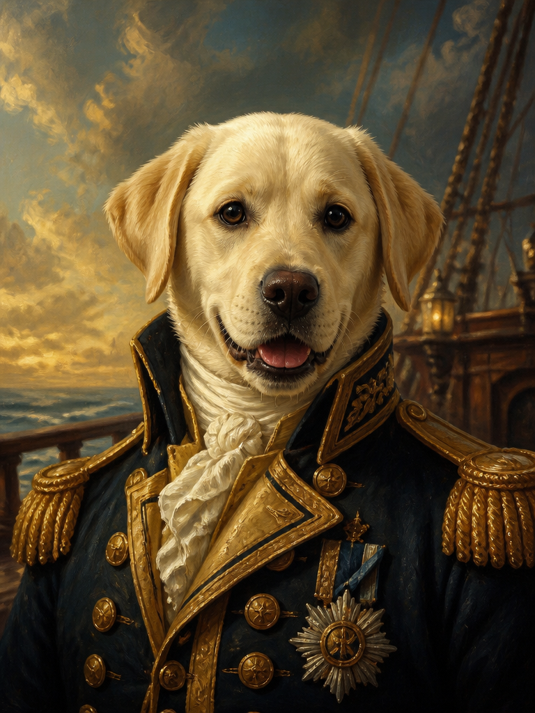 "The Noble Paws" - Custom Royal Renaissance Pet Portrait
