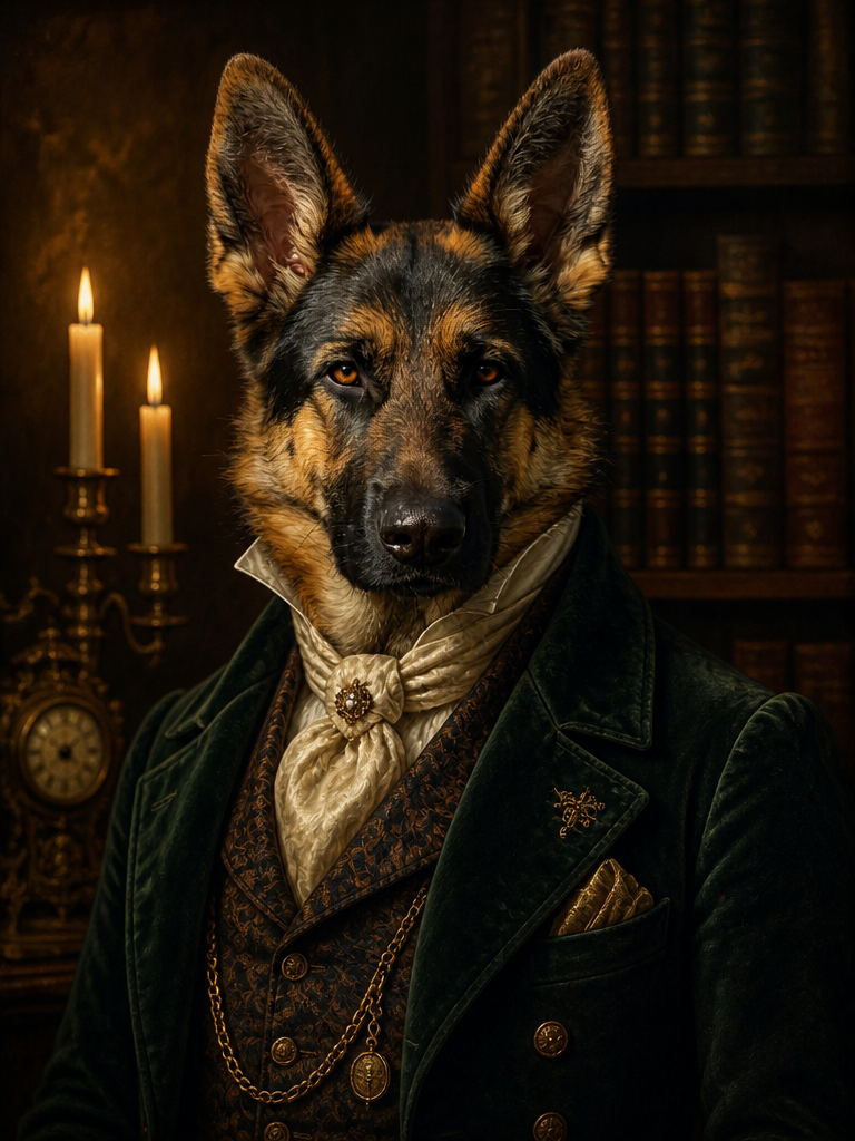 "The Noble Paws" - Custom Royal Renaissance Pet Portrait