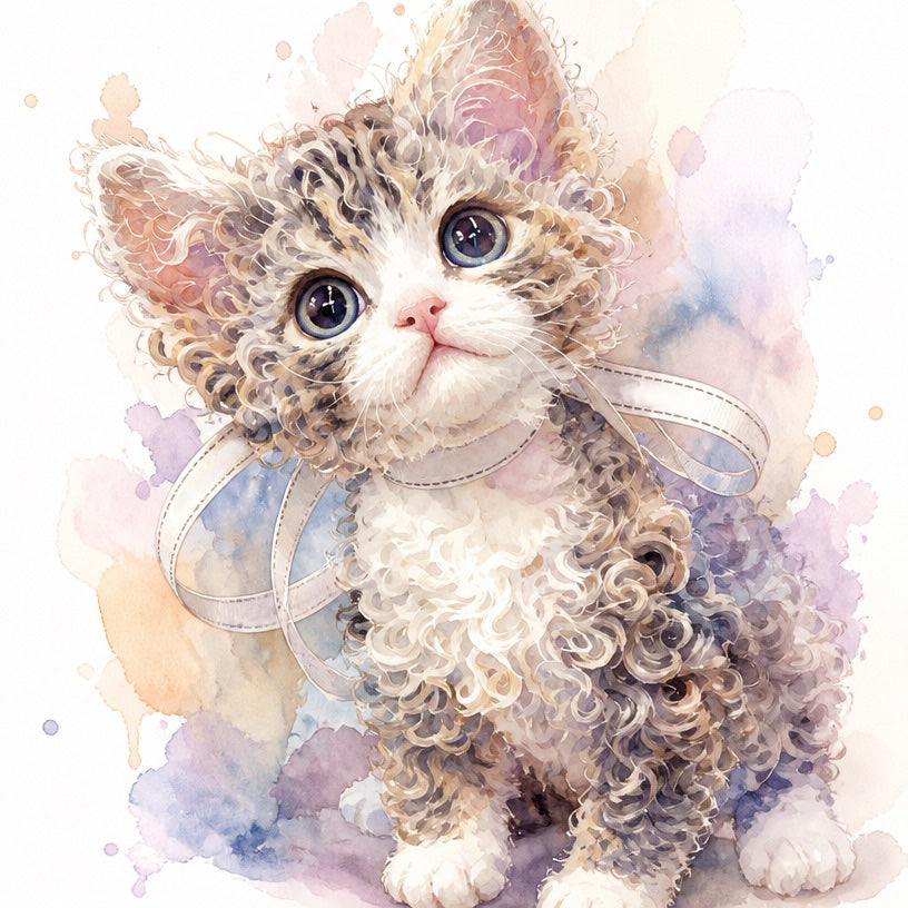 Custom Watercolor Pet Portrait | Dreamy Digital Memorial Painting